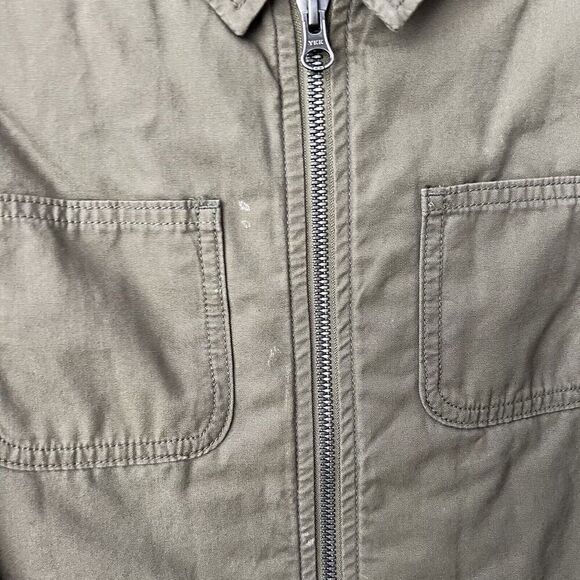 Hanna Andersson Jacket Boys Size 8 Canvas Utility Olive Green Full Zip Youth - Picture 12 of 13